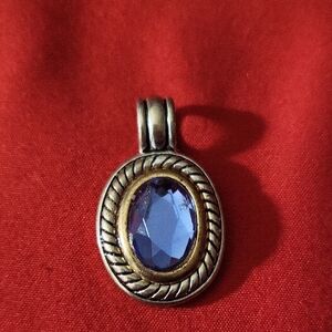 Elegant Blue and Gold Pendant